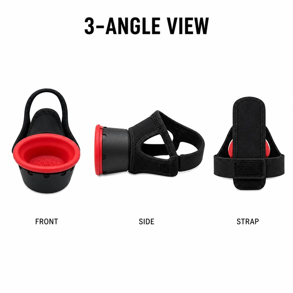 Portable Sound Reducing Vocal Practice Trainer Soft Mouth Cup Adjustable Headband for Singing Rehearsal Backstage Use