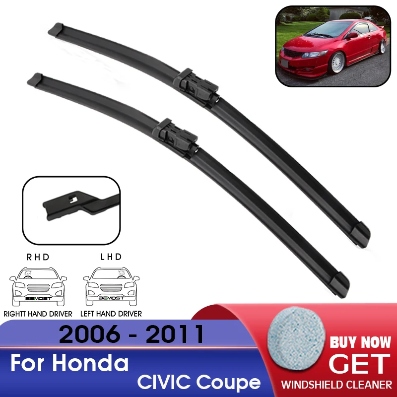 Car Wiper Blade Front Window Windshield Rubber Refill Wipers For Honda CIVIC Coupe 2006-2011 LHD/RHD 28