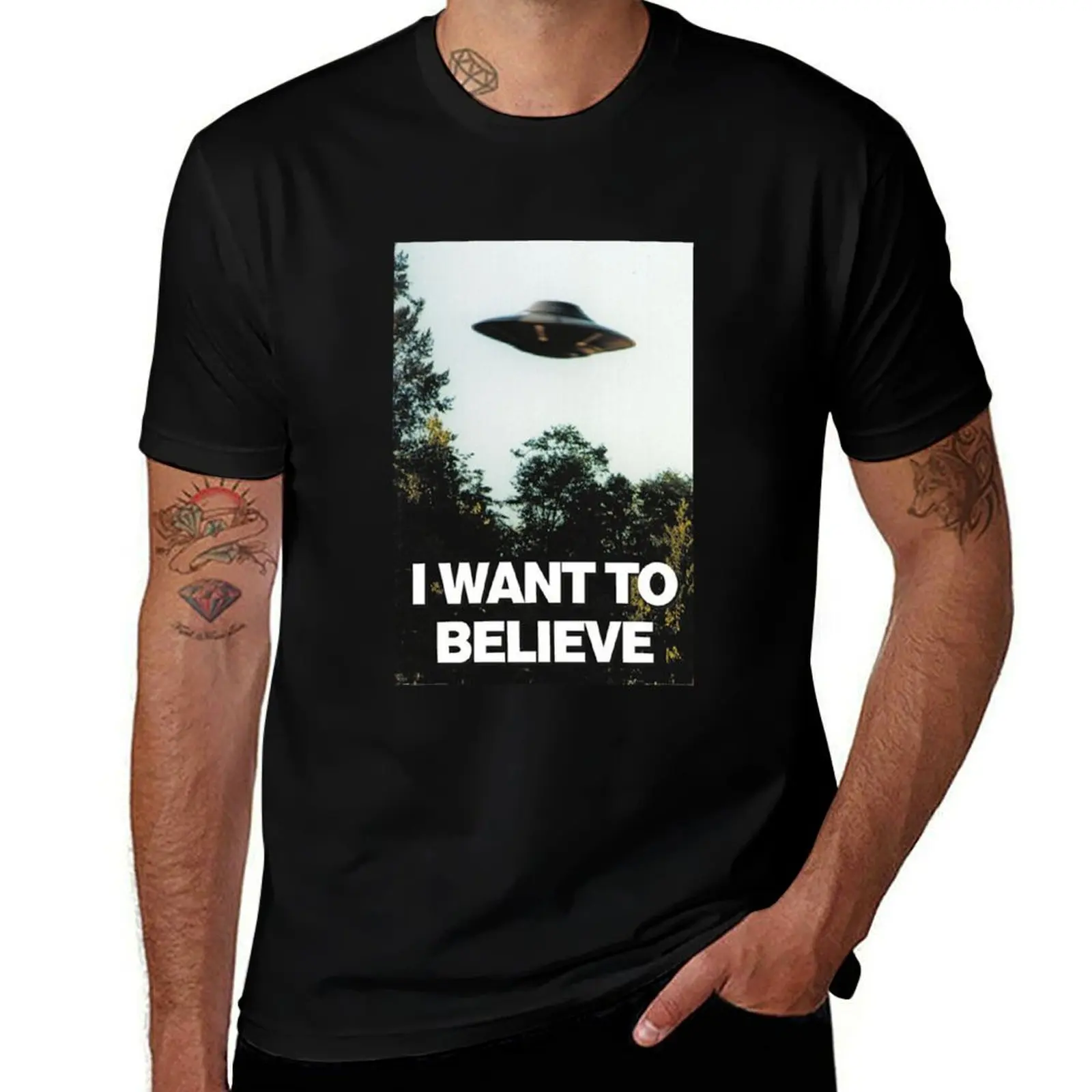 

I Want To Believe T-Shirt T-Shirt animal prinfor boys anime t shirts rapper graphic tees blanks shirts men
