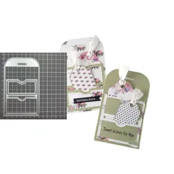 Label Page Slot Pocket Tag Set Metal Cutting Dies DIY Photo Album Scrapbooking Stamping Stencils for Decoration