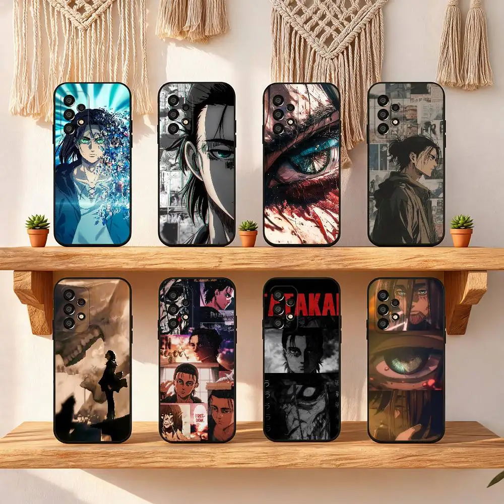 Eren Yeager Phone Case For Samsung Galaxy S25 FE S24 S23 S22 S21 S20 S10 S10E Ultra Plus FE Note 20 Ultra Plus