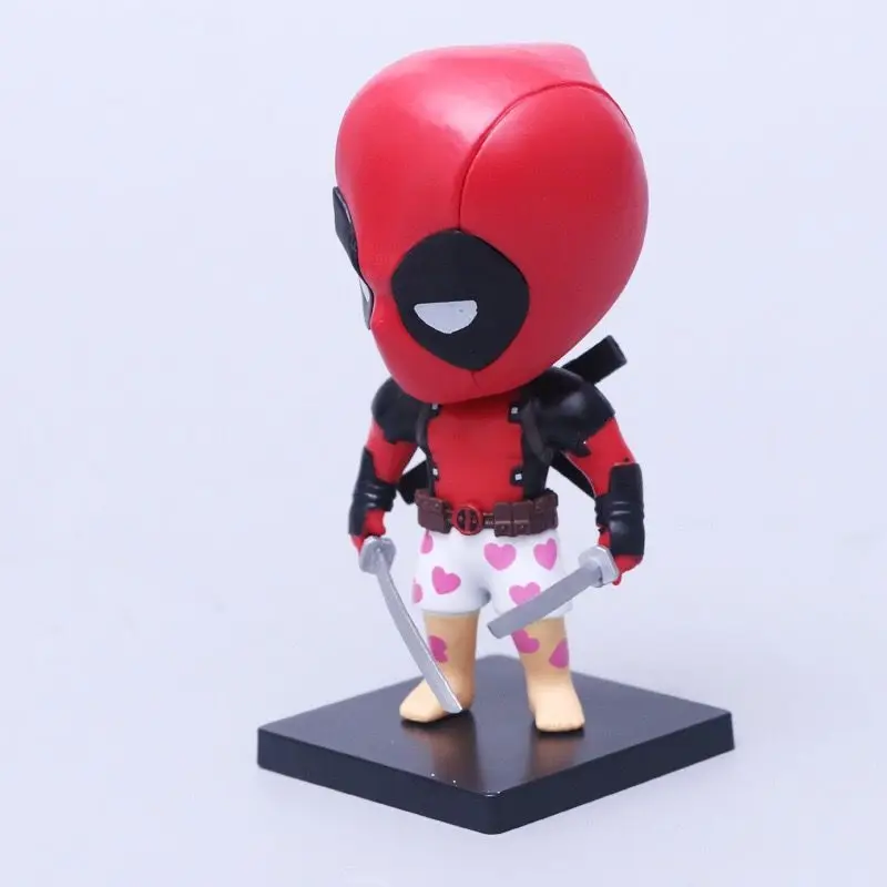 Figura de acción de la película de Anime Deadpool, adornos para automóvil, espejo retrovisor colgante, modelo de juguetes de decoración, 10cm