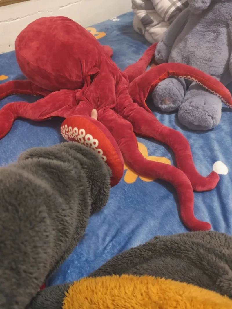 ZWY Original Ultra Soft Realistic Octopus Plush Toy Lifelike 8-Legged Stuffed Animal Marine Creature Gift for Ocean Lovers