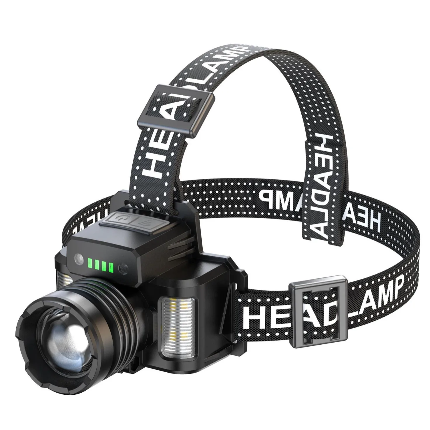 Sensor Zoom LED Headlight - 1000M Long-Distance Power Bank Camping Light for Outdoor & Emergency