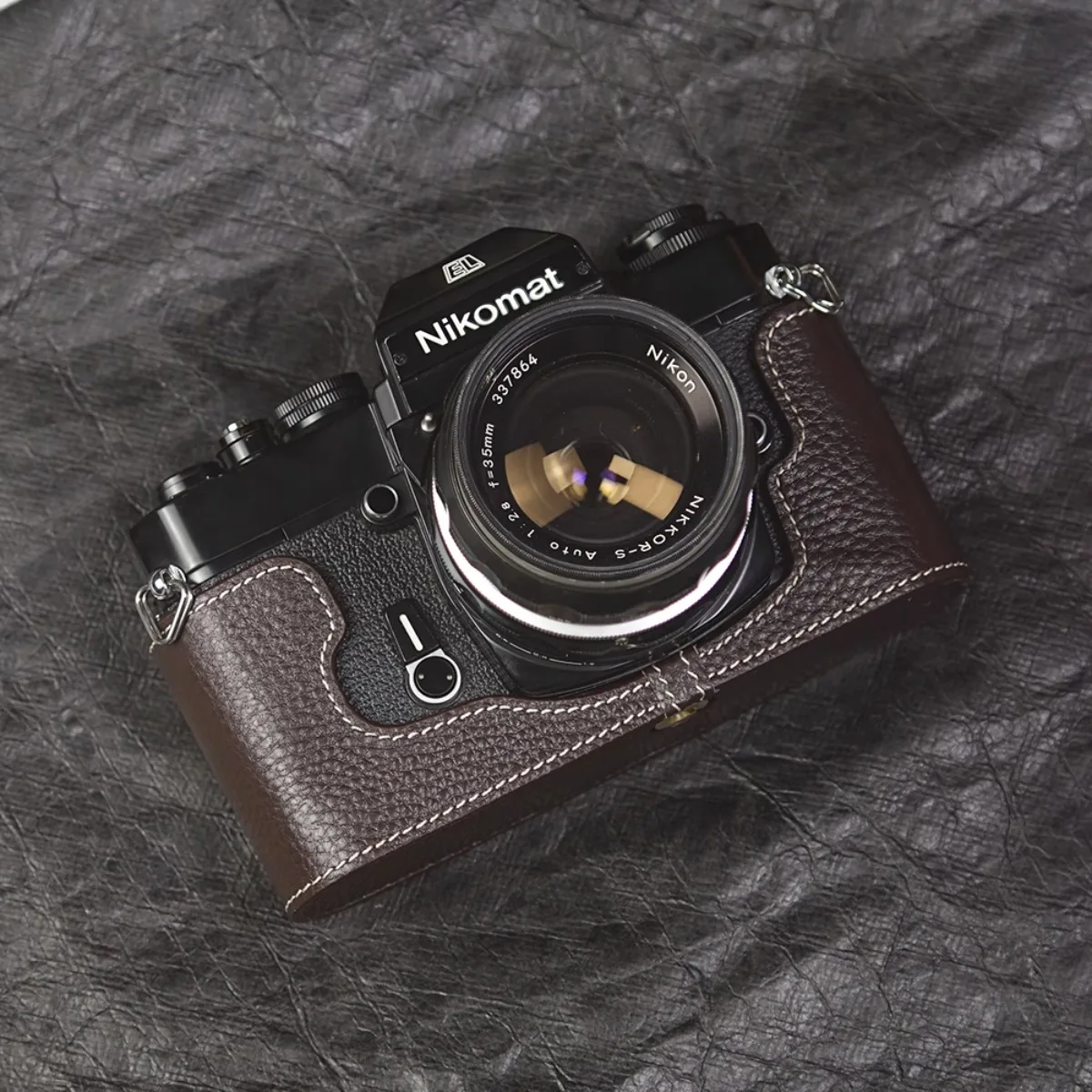 كاميرا جلدية واقية خمر الجسم قاعدة غطاء حزام الكتف لنيكون مات EL/EL2 FG/FG20 حقيبة التصوير الملحقات #3