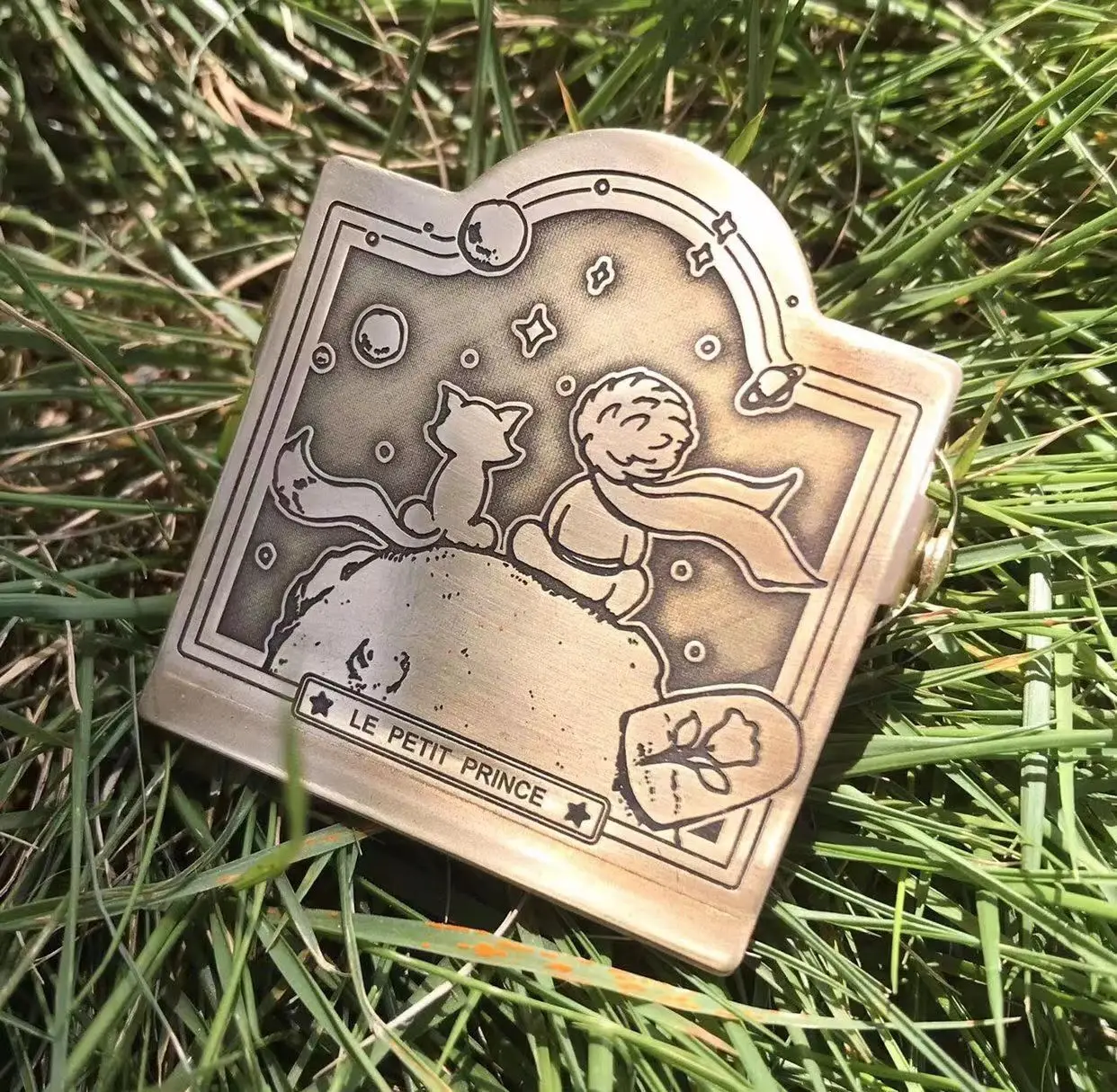 Vintage Fox Planet TN Brass Paper Clips Journal Notebook Decoration Cute Shot Props Planner Stationary Reciepts Binder Clips