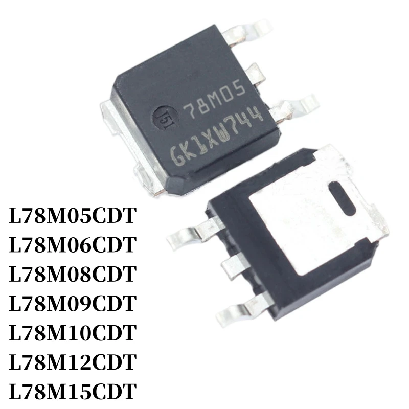 20~1000Pcs L78M05CDT L78M06CDT L78M08CDT L78M09CDT L78M10CDT L78M12CDT L78M15CDT SMD TO-252 LDO 3-terminal Regulator IC