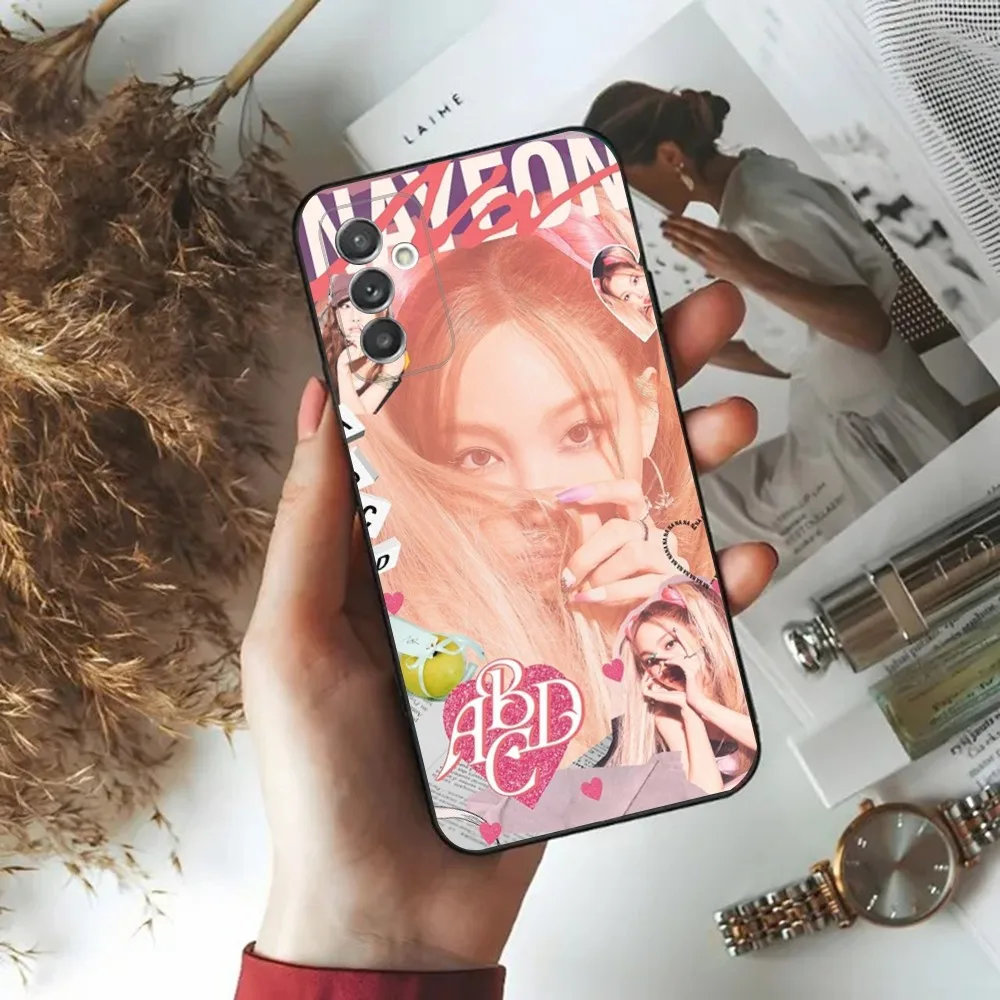 Twice N-Nayeon ABCD  Phone Case For Samsung Galaxy A20,A21s,A22,A31,A32,A52,A53,A72,73,A80,A91 Soft Black Phone Cover