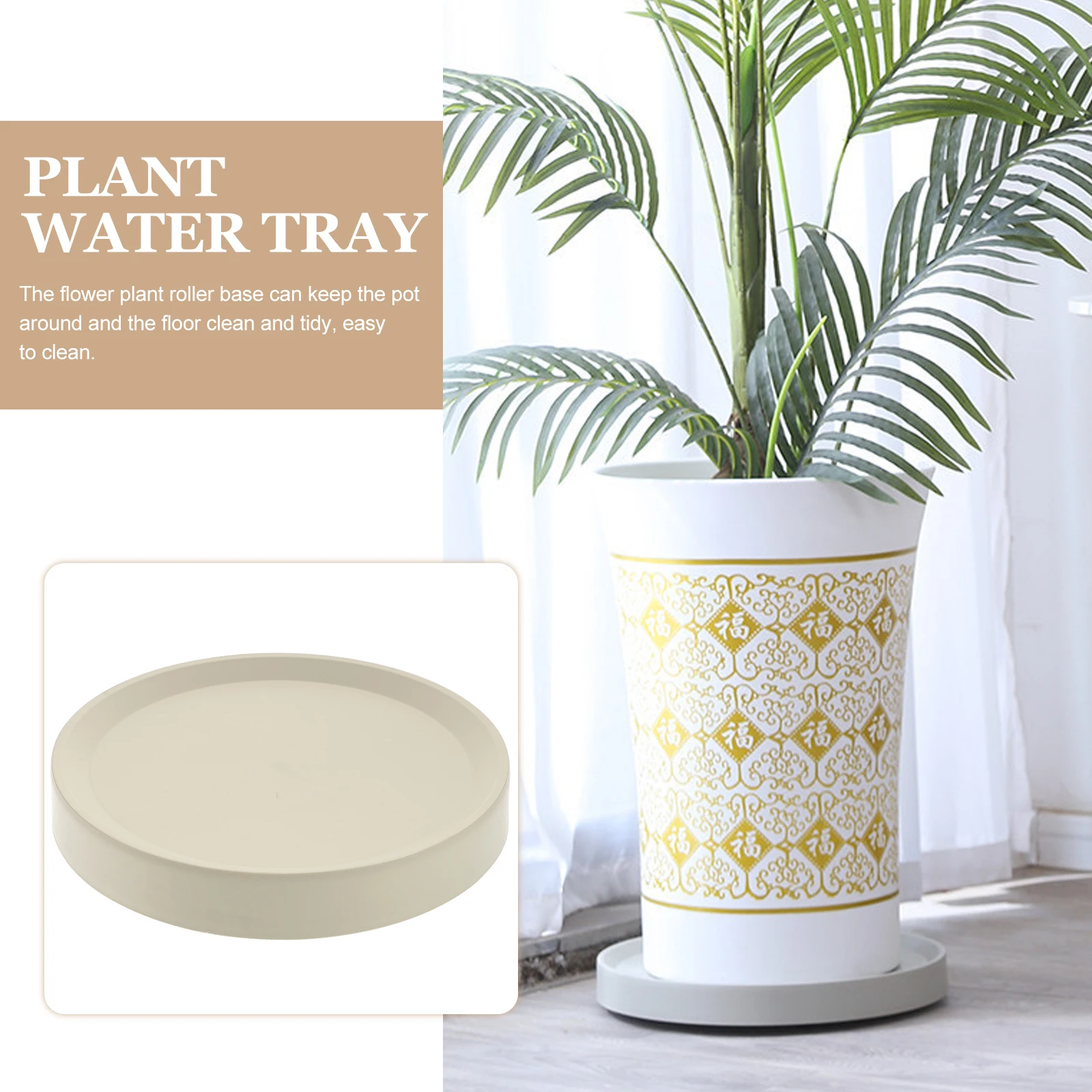 

Rolling Plant Stand Flower Pot Mover Roller Base With Wheels Lightweight Durable Floor Protection Easy Clean Bonsai Garden Pot