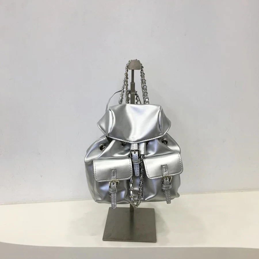 multiple-pockets-designer-chains-backpack-for-women-with-pockets-travel-back-pack-black-shoulder-bagpack-pu-daily-flip-rucksack