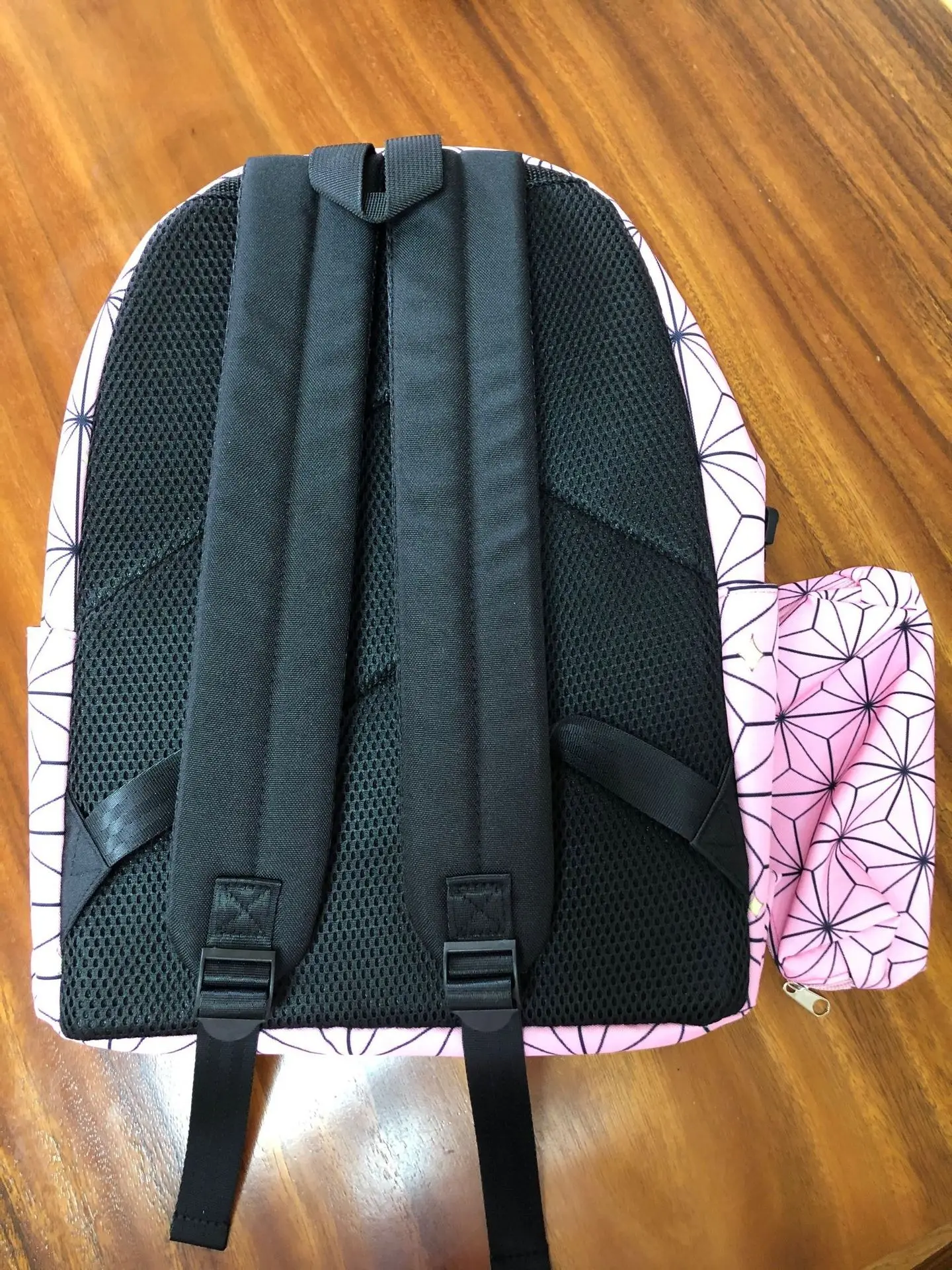 2 Stück Kamado Nezuko Dämonen töter Rucksäcke Set für Mädchen Anime Schult asche Teenager Student Leinwand Laptop Rucksack Frauen Rucksack