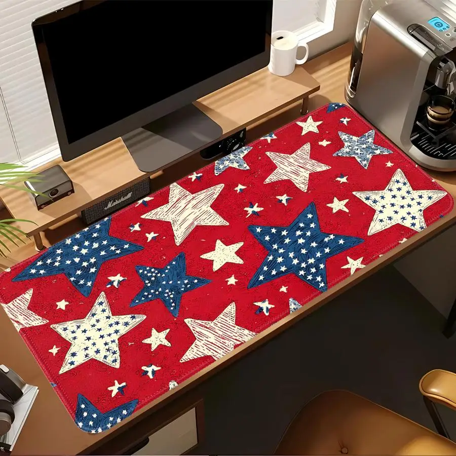 Five-Pointed Star Mouse Pad Game Console Pad Keyboard Mouse Pad office Pad Computer Laptop Pad Desk accessories rubber