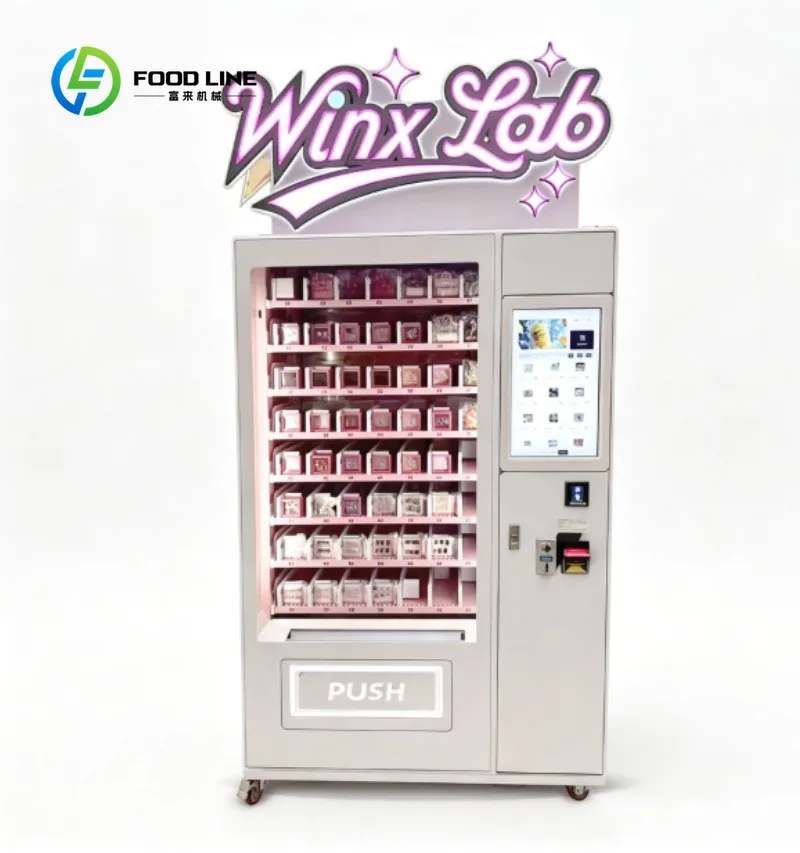 

Compact Cosmetic Vending Machine with Touchscreen, Automated Beauty Product Dispenser for Small Retail Spaces