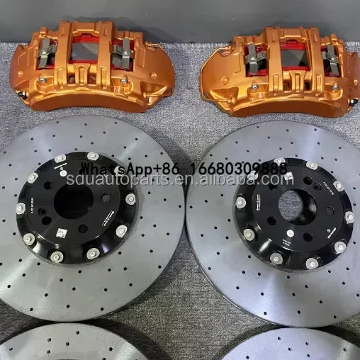 

Front wheel 6 pistons, 400 mm, rear wheel 380mm,carbon ceramic brake disc car brake discs brake pads ceramic spare parts