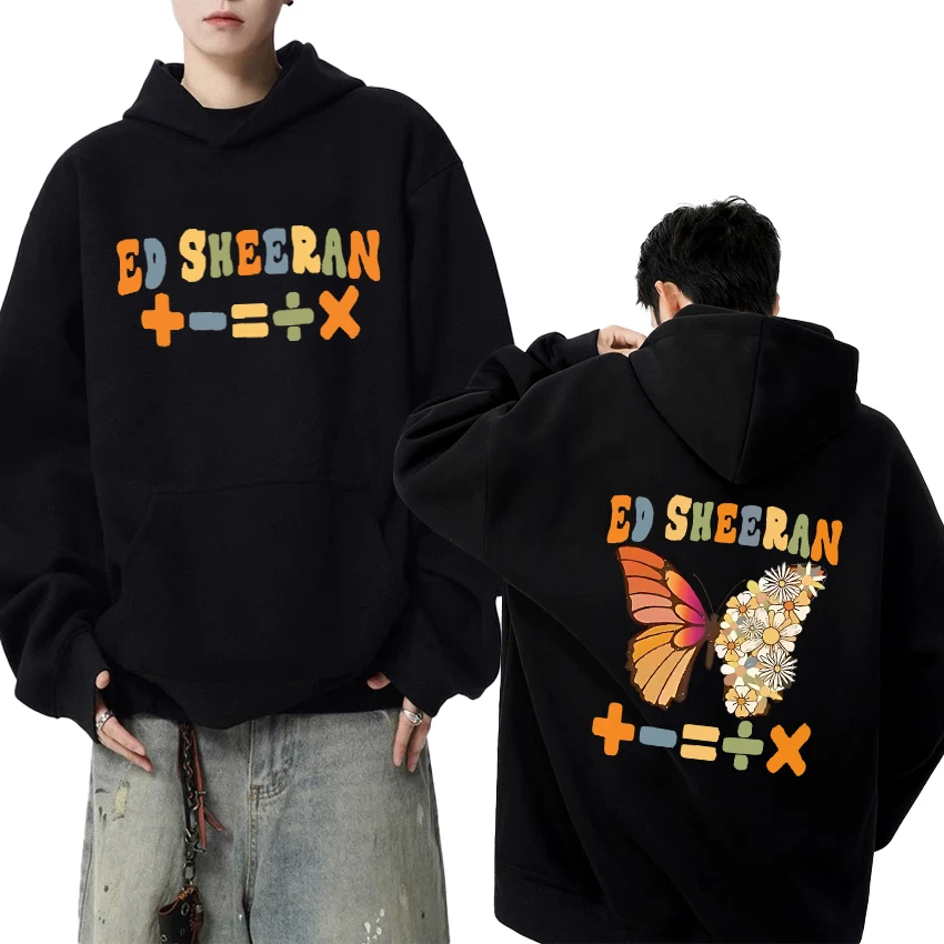 

Hot Singer Ed Sheeran European Tour 2025 Double Sided print Hoodie Men women harajuku fashion Sweatshirt Unisex Fleece pullovers