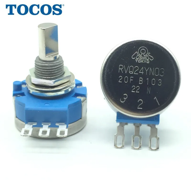 

1pcs，Single loop high life potentiometer，RVQ24YN03 20FB103，B10K，Rotation life：2 million cycles