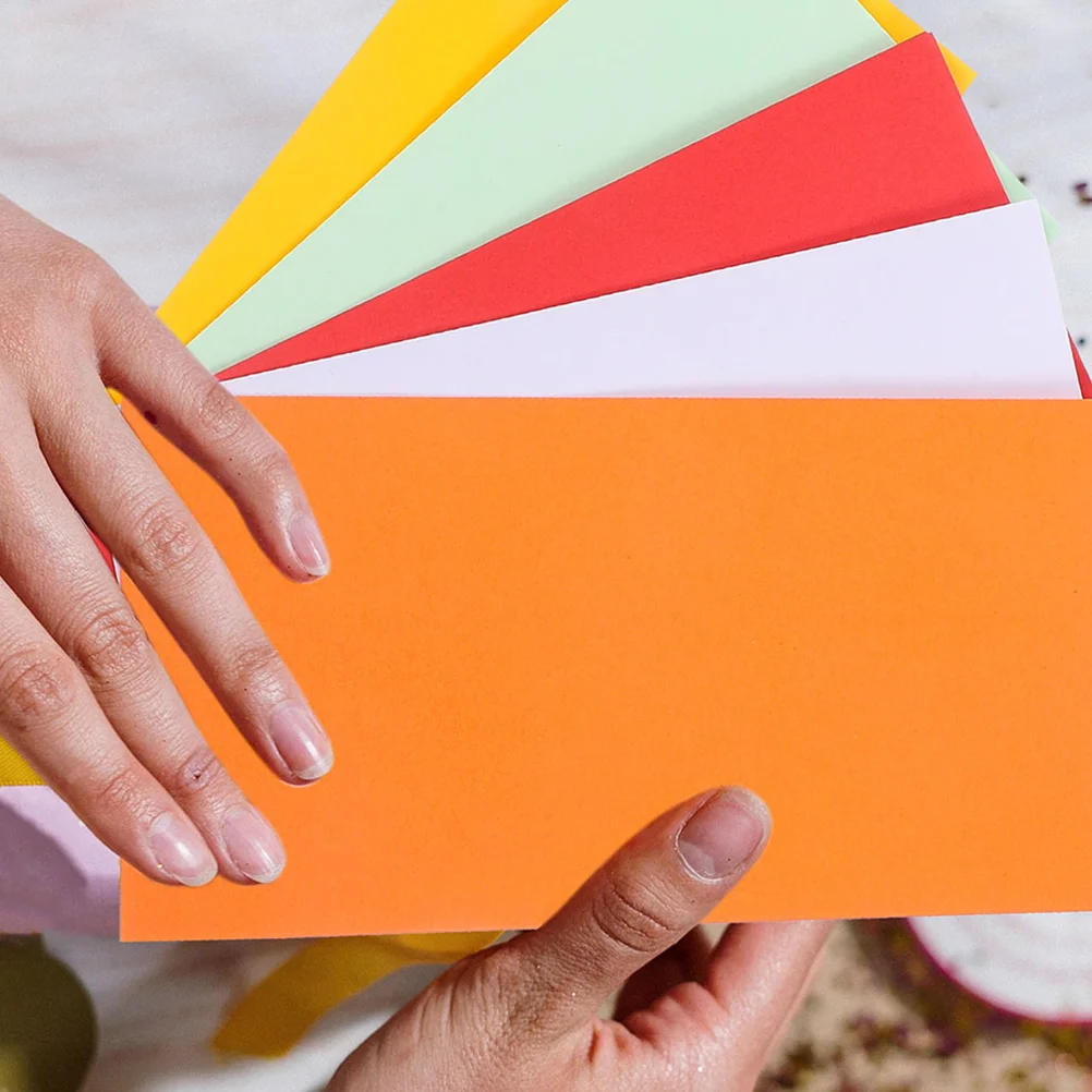 

50 Pcs Colorful Blank Envelopes Cash Storage Pouches Money Coin Chinese Style Paper Letter