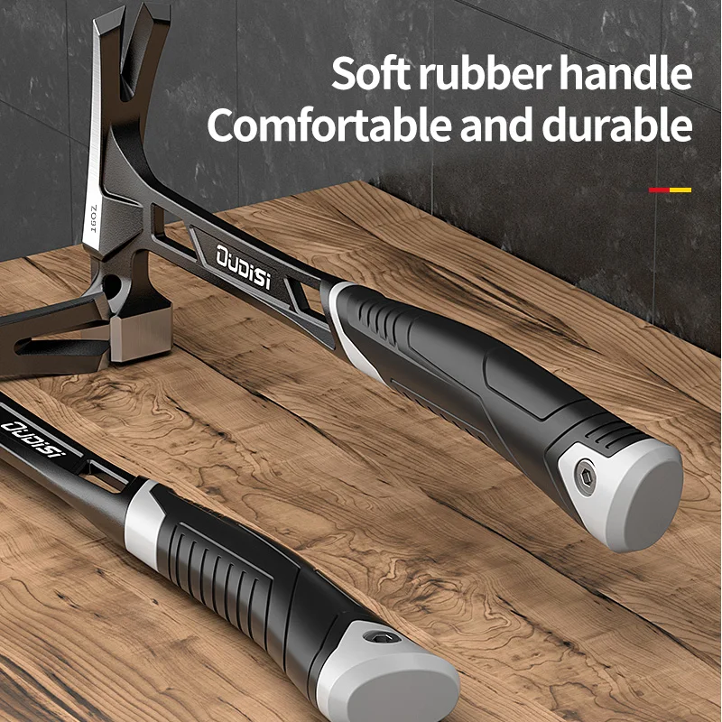 Hollow Out Anti Slip Steel Hammer Household Handmade Hammer Multifunctional Magnetic Claw Hammer Automatic Suction Nail Hammer