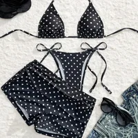 Dot Sexy 3Pcs Bikinis Set Female Swimsuit Women Three-Piece Swimwear Beach Swim Wear Bathing Suits Brazilian Bikini Pool Bather - Image 5