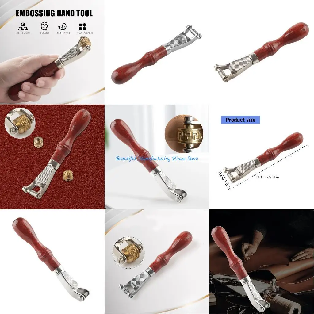 

E56A мастерская деревянная ручка кожаное пресс -колес