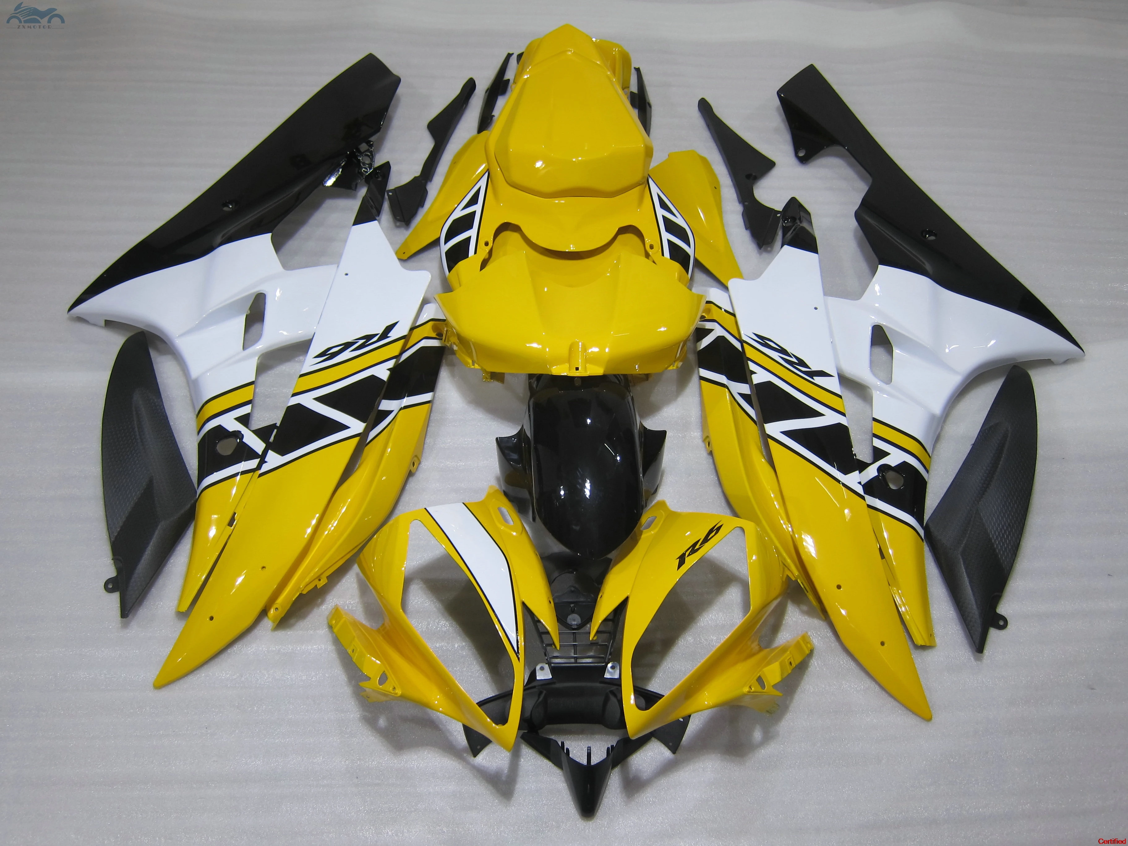

New Motorcycle fairing kit fit for YAMAHA R6 YZFR6 2006-2007 YZF R6 06-07 fairing kits yellow white black bodywork FY16