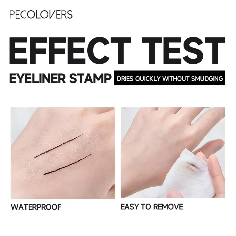 Black Liquid Eyeliner, Long Lasting, Quick Drying, Waterproof, Fine Tip, Suitable for Daily Use