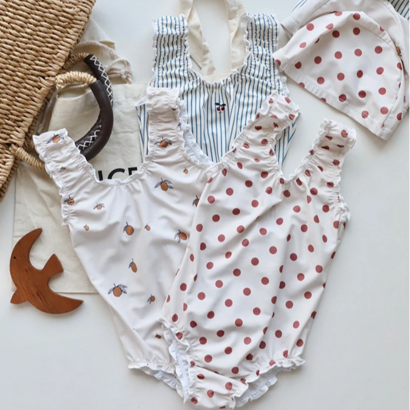 Baby Girls Sunscreen Swimsuit  Girl Swimwears Quick Drying  Bikini Two Pieces Bebe Swimsuits  Kids Swimwear for Girls One-pieces