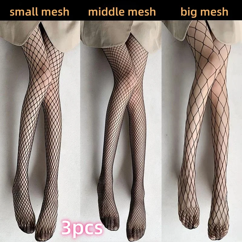

Women Hollow Out Long Sexy Fishnet Stockings Pantyhose Mesh Stockings Lingerie Skin Thigh Lolita JK Fishnet High Waist Hosiery