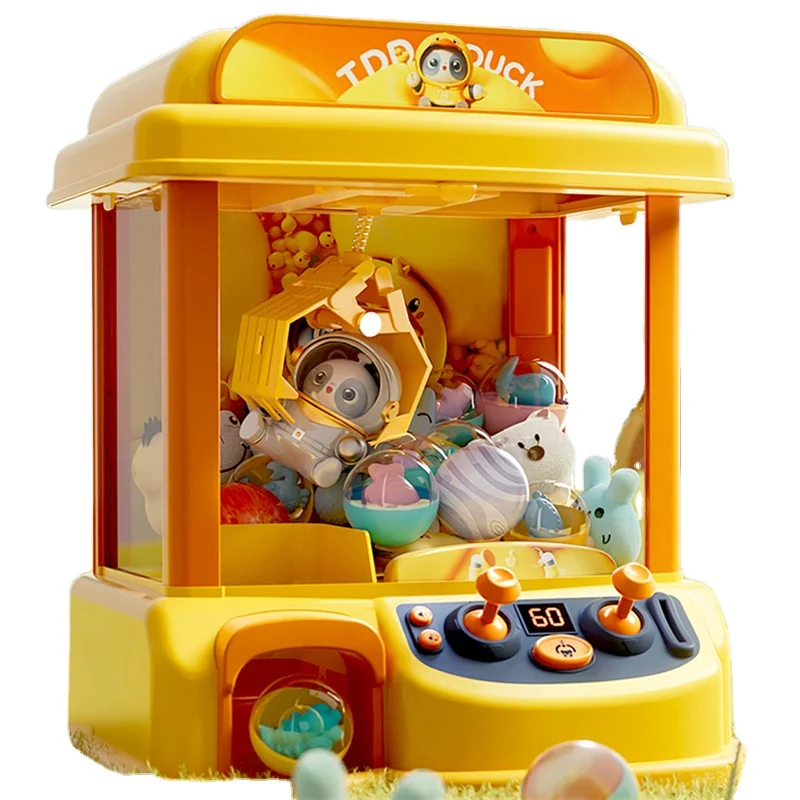 

STLF Doll Claw Machine DIY Doll Machine Kids Coin Operated Play Game Clip Doll Toys Large Claw Catch Toy Crane Machines Birthday