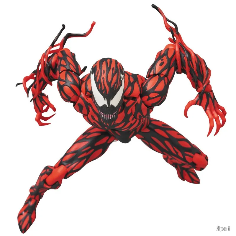 متوفر في المخزون لعبة Medicom الأصلية MAFEX Spiderman Carnage Comic Ver. مجموعة ألعاب هدايا شخصية أنمي