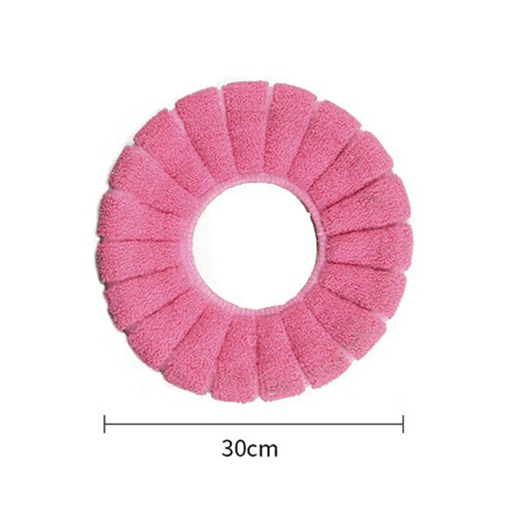 Warmer Toilet Seat Cover Mat Universal Bathroom Toilet Seat Cover Universal Toilet Pad Washable Closestool Warmer Accessories