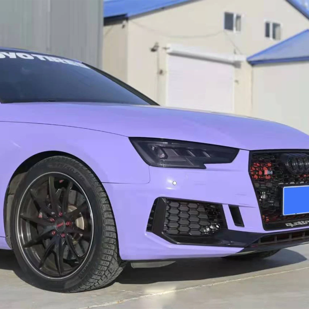 Ultra Gloss Violet Purple Vinyl Wrap Car Motorcycle Adhesive Vinyl Body Wrapping Film Waterproof PVC Auto Decal Car Accessories
