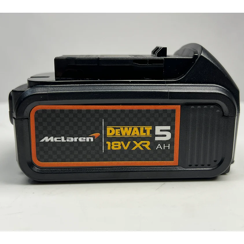 แบตเตอรี่ DEWALT DCB205 McLaren F1 Team 18V 5Ah แบบชาร์จได้ ระดับแข่งขัน สำหรับเครื่องมือไร้สาย