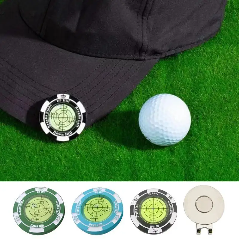 

NEW 1PCS Golf Slope Putting Level Reading Ball Marker & Hat Clip Outdoor Golfing Sports Training Tool golf level marker