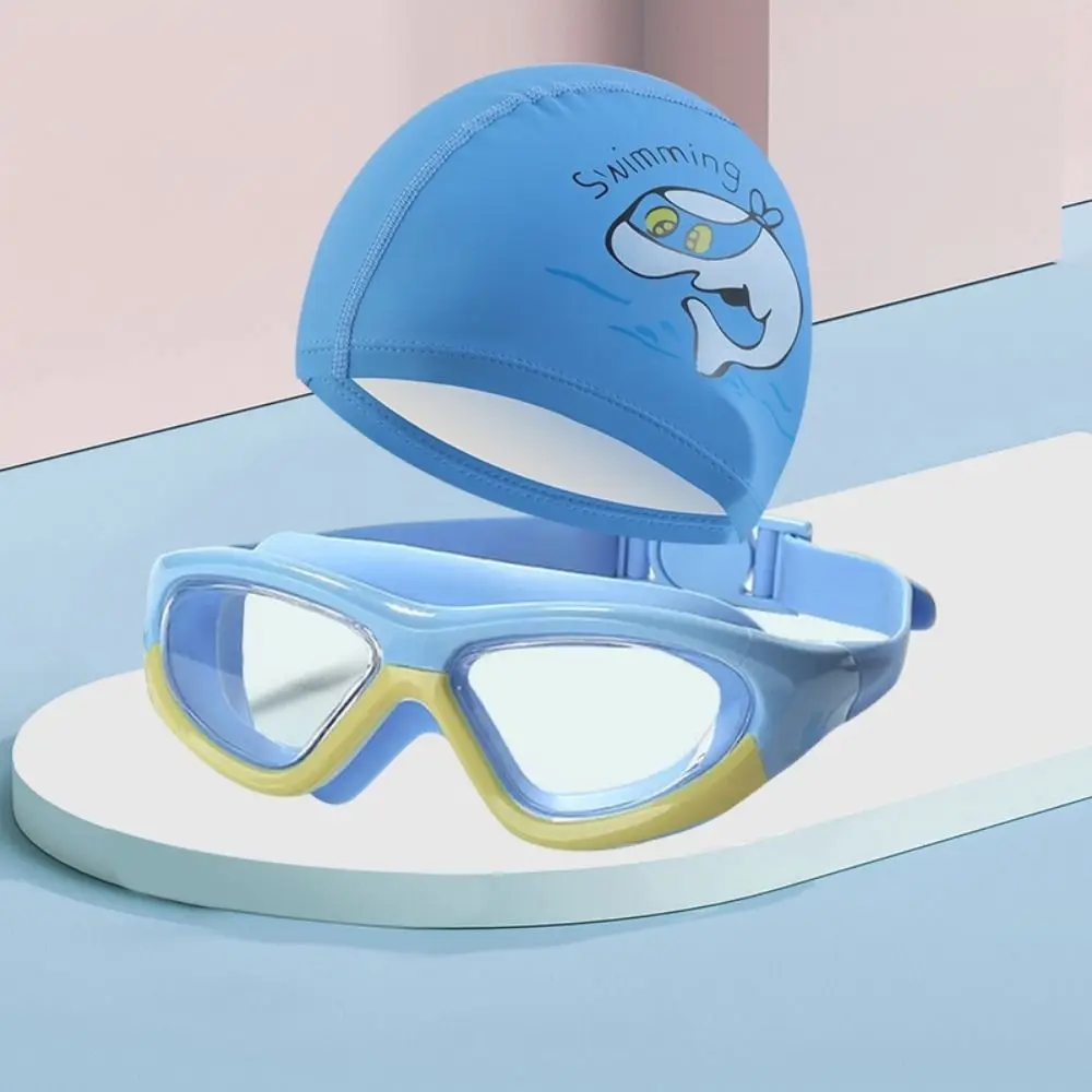 

Waterproof Children's Swimming Cap Hair Protection Comfortable Swimming Glasses Clear Vision Anti-fog Boys Swimming Caps