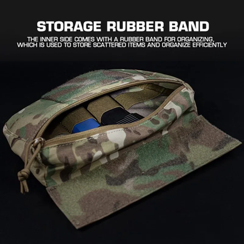 FCPC V5 Style Tactical Vest Expansion Abdomen Pouch Large Capacity Multi Purpose MOLLE Storage Accessory Bag