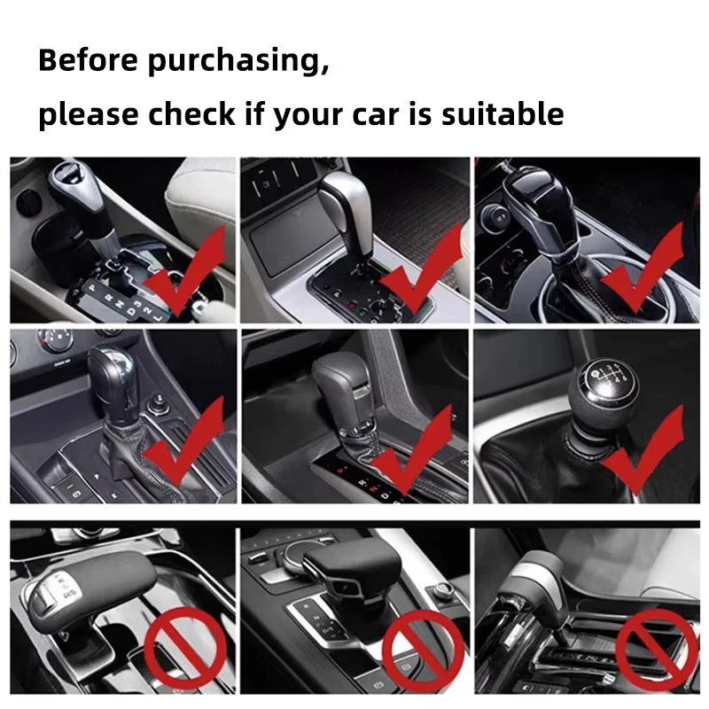 Car Gear Shift Hoodie Cover Shift Cover Gear Handle Decoration Fits Manual Automatic universal Car Shift Lever Interior Decor