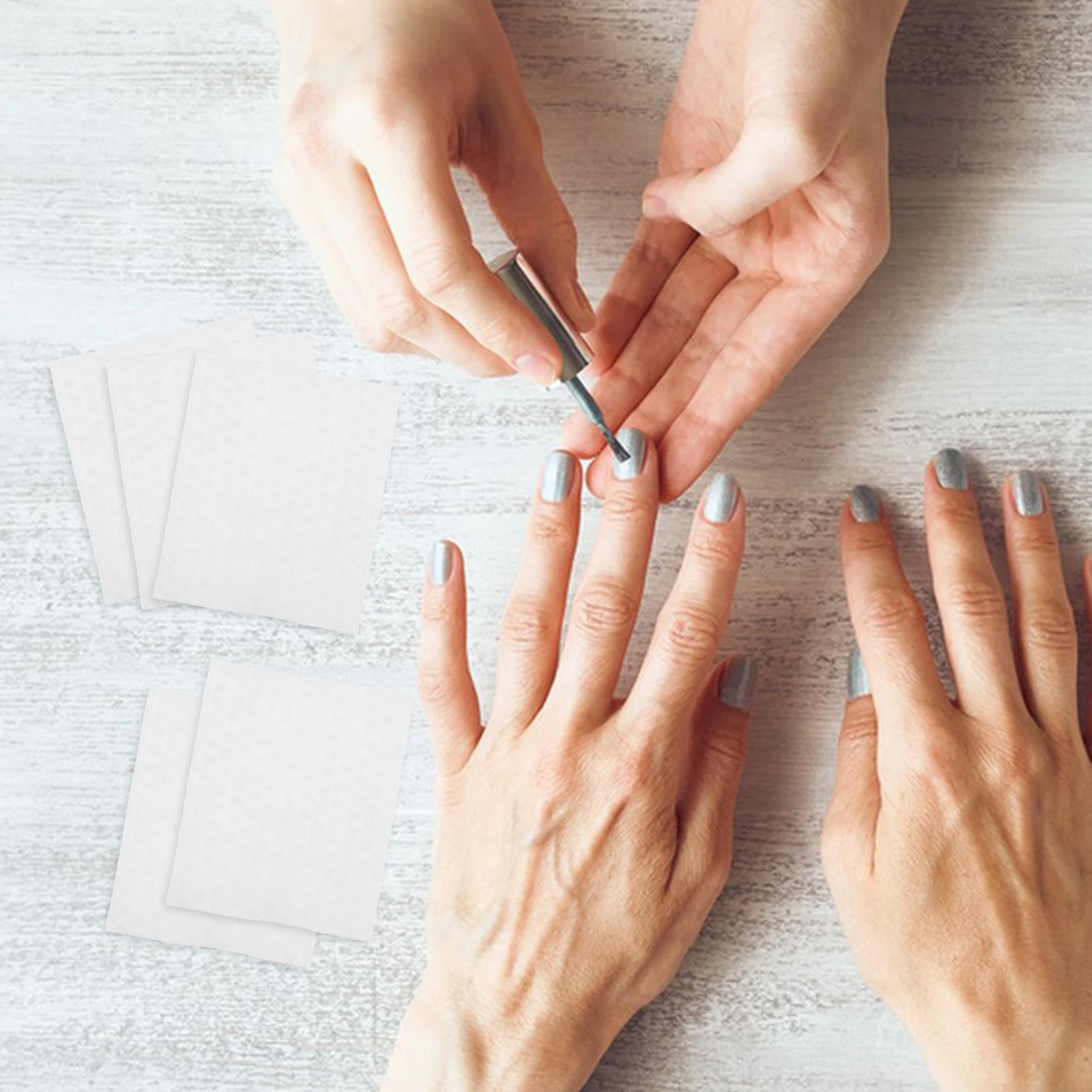 450 stuks wattenschijfjes vierkante pareltextuur dik absorberend puur katoen gezichtsreiniging nagelverzorging droge doek make-up remover nat