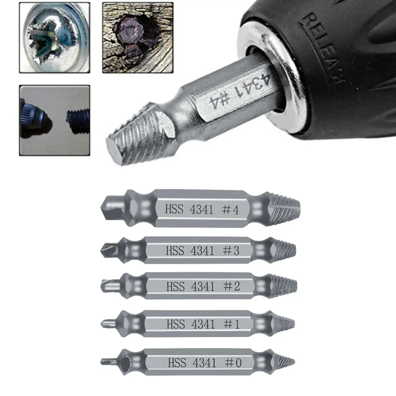 Professional Tool Set for Damaged Thread Connections And Screw Removal