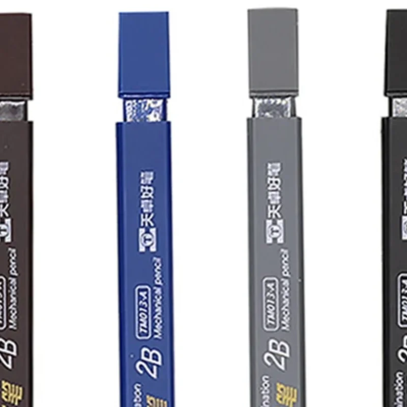 

Механический карандаш с толстой плоской головкой для рисования 2B со стержнями, карандаш для офиса, автоматические офисные школьные принадлежности для письма