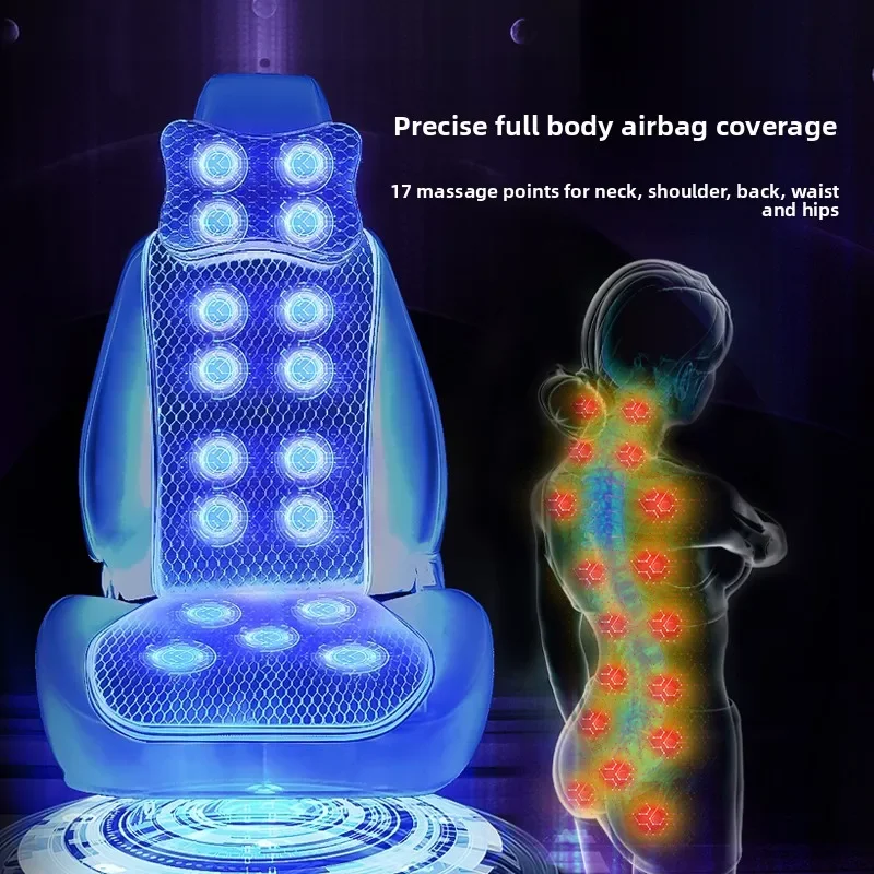 Multifunctional Full Body Massage Cushion for Neck Back Waist & Hip, All Seasons Universal for Car and Home Use