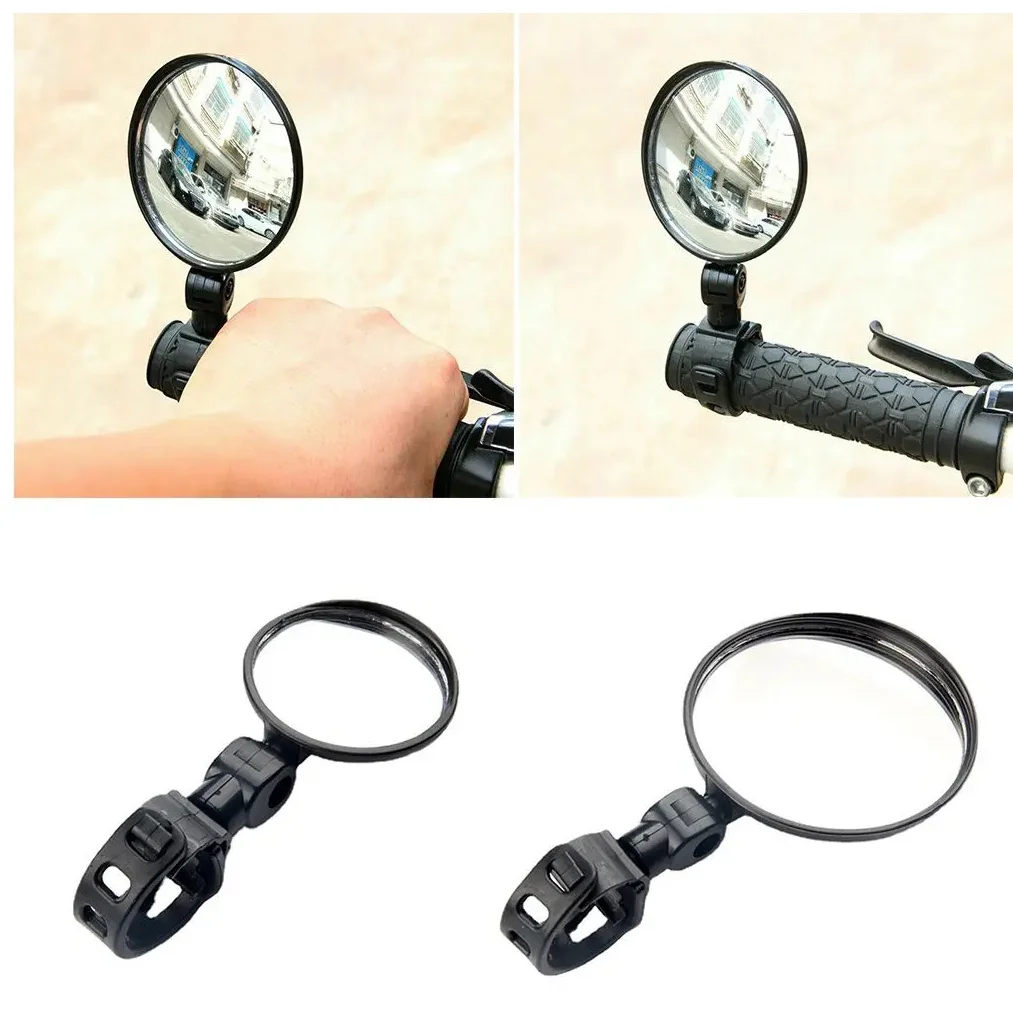 1 pièces rétroviseurs latéraux rotatifs miroir Spoiler rétroviseurs moto rétroviseur rétroviseur 360 Rotation ronde