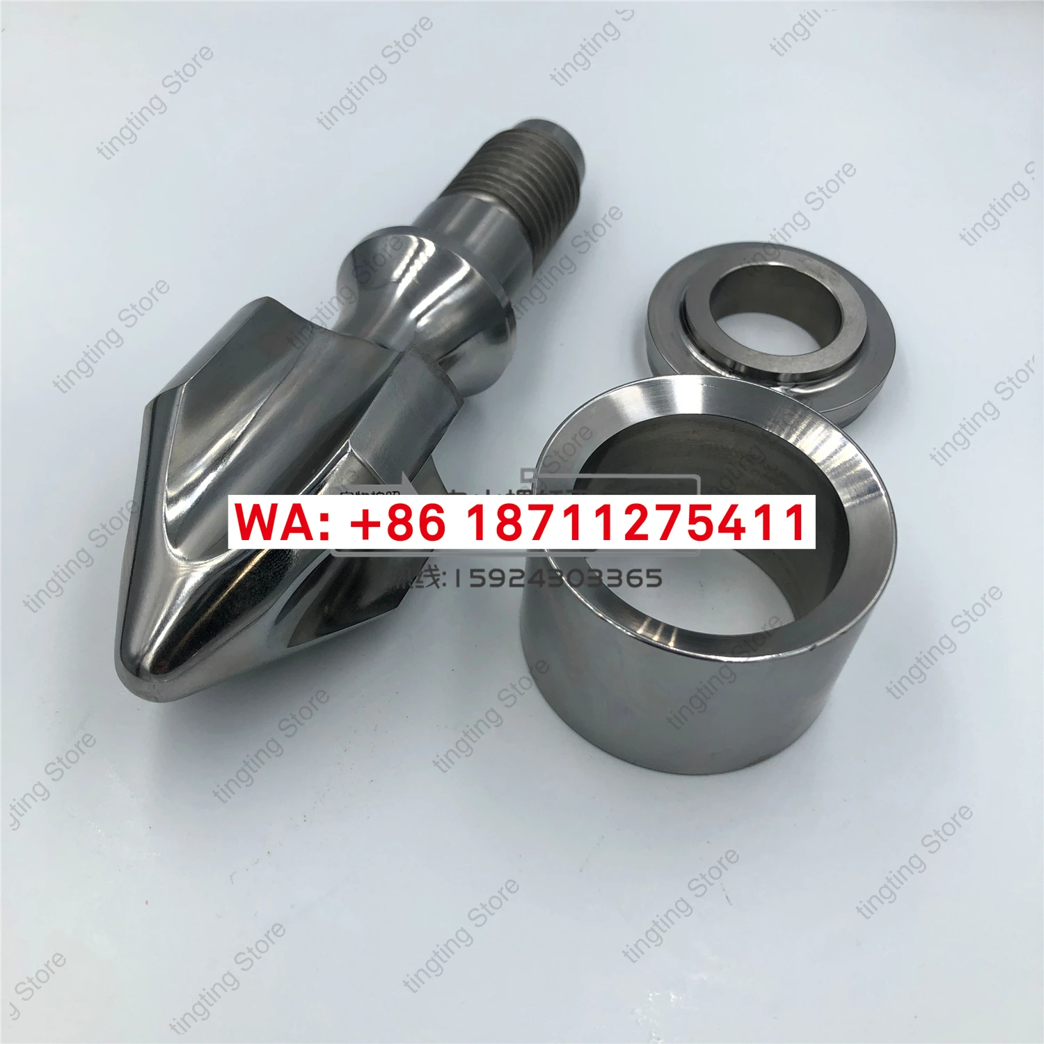 Haitian Alloy Full Hard  Molding Machine Screw Head Three piece Set Anti reverse Ring Rocket Head Rubber Head Gasket