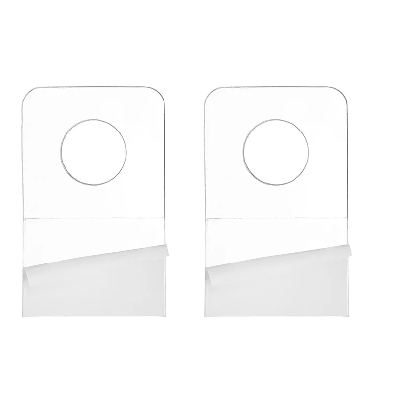 

1000 PCS Self Adhesive Hanging Tabs, 1x1-1/2 Inch Round Hole Hanger Hang Tag Hooks for Retail Store Supplies Display B20