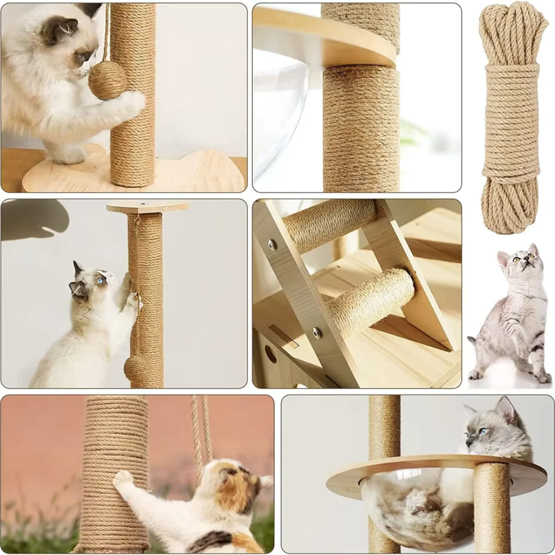 Twine Jute Natural - เชือกป่านขนาดใหญ่ธรรมชาติ เชือกปอหนาอเนกประสงค์ เชือกหนักสำหรับห่อของขวัญ ตกแต่งงานแต่งงาน งานสวน งานผูกมัด