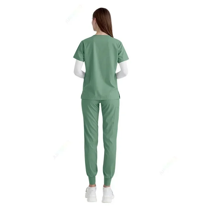 New Operating Room Short Sleeve Hand Washing Suit Women's Jacket Work Clothes Nurses' Uniform Doctor Operating Gown Suit