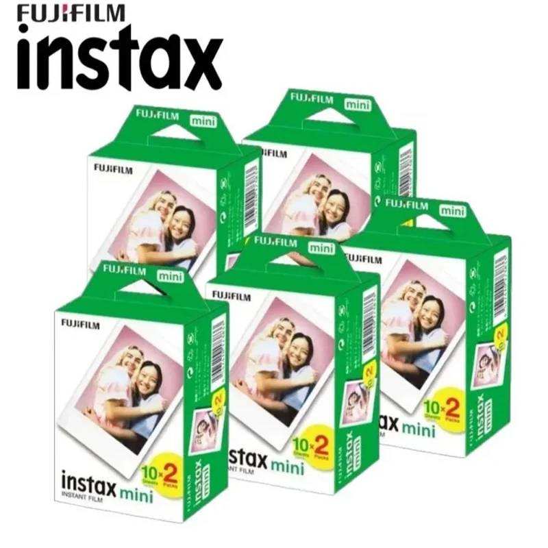 Fujifilm Instax Mini Film White 10 20 40 50 80 100 ورقة لكاميرا الصور الفورية FUJI Mini 12 Mini 11 9 8 7s70 Link EVO Liplay