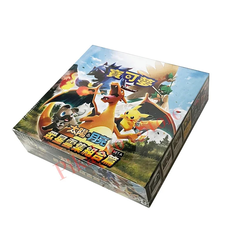 150PCS/set Pokemon Card Sun&Moon PTCG Cards Traditional Chinese Version Booster Energy Cards Rare Collection Cards Toys gifts