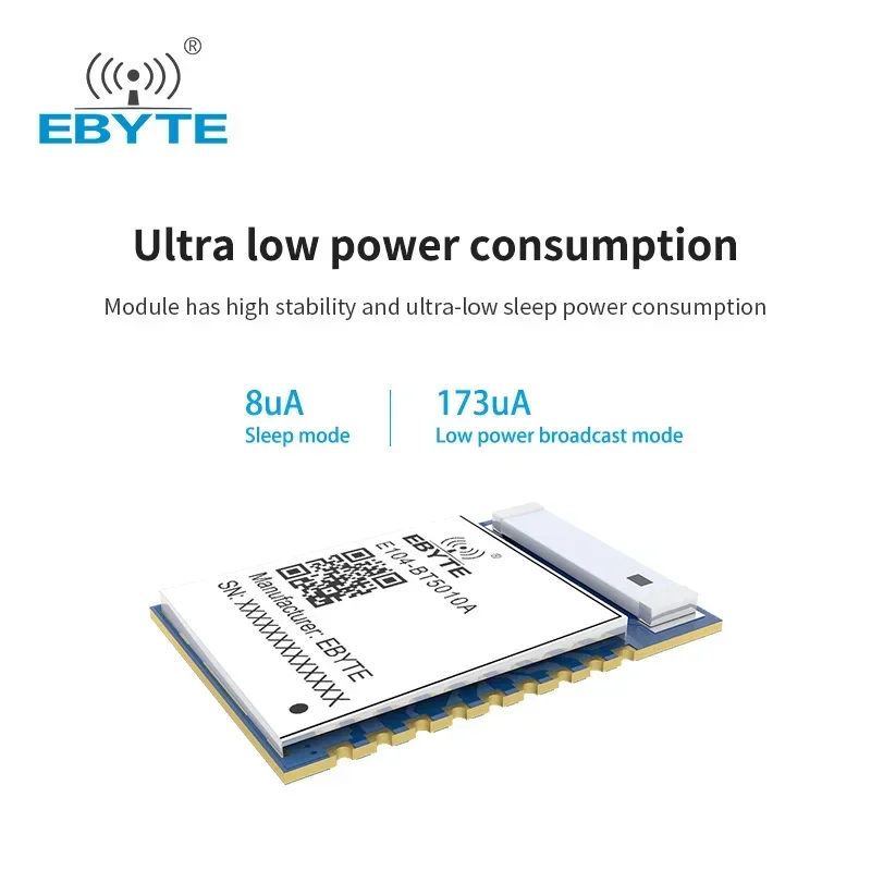 nRF52810 Bluetooth 5.0 Serial-to-BLE-Modul 2,4 GHz Low Power E104-BT5010A Ble Wireless Transceiver Receiver Blue-tooth-Serie