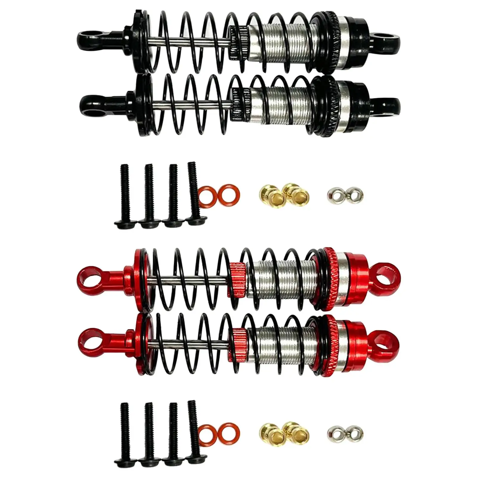 2 Pieces Metal Front Shock Absorber Assembled Replacement Spring Damper for Losi Mini-B 1:16 Buggy Car Accessory Parts Upgrade